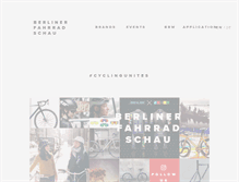 Tablet Screenshot of berlinerfahrradschau.de